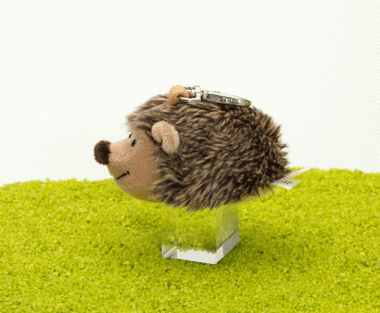 Schlüsselanhänger mit Karabinerhaken Igel Iggy 9cm