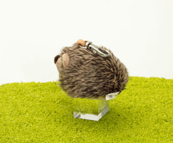 Schlüsselanhänger mit Karabinerhaken Igel Iggy 9cm