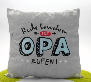 Kissen aus Baumwolle Opa