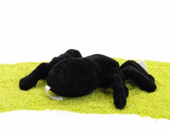 Plüschtier Spinne schwarz 16cm
