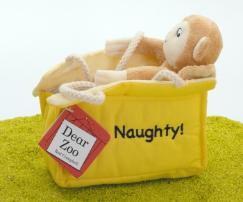 Dear Zoo Plüschtier Affe im Käfig 20,5cm