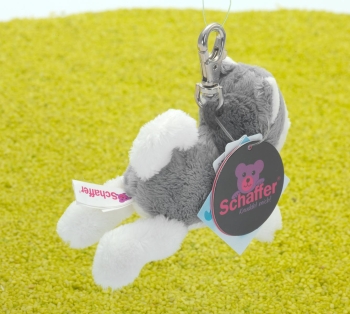 Schlüsselanhänger mit Karabinerhaken Schlittenhund Husky 11cm