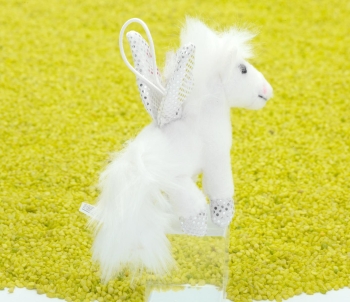 Schlüsselanhänger Supermini Dreamworld Pegasus silber 6cm