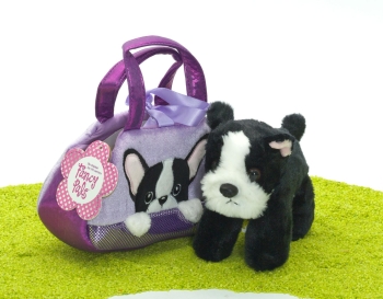 Fancy Pals Plüschtier Peek-a-Boo Französische Bulldogge in der Tasche 20,5cm