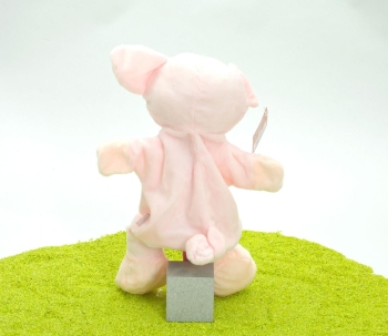 Handpuppe mit Beinen Schwein