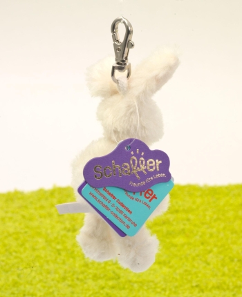 Schlüsselanhänger mit Karabinerhaken Hase Möhrchen 10cm