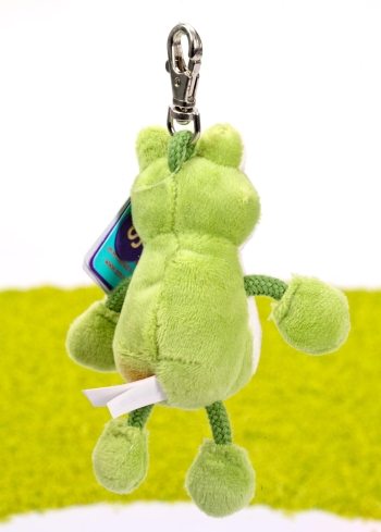 Schlüsselanhänger mit Karabinerhaken Frosch Quark 10cm