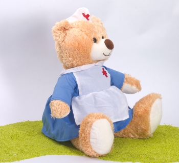 Plüschtier Teddybär Krankenschwester 33 cm
