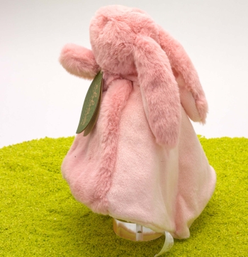 ebba Eco Schmusetuch aus Plüsch Brenna Hase in rosa