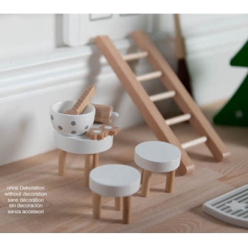 Wichteltür mit Accessoires (22 Teile)