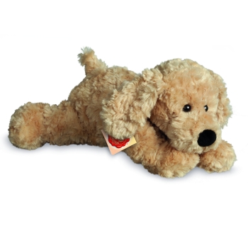 Plüschtier Schlenkerhund beige 28cm