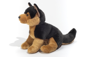 Plüschtier Hund Schäferhund Welpe sitzend 30cm