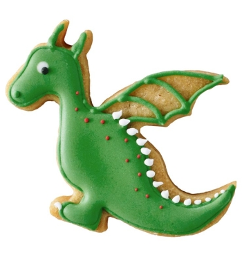 Ausstecher Schlossdrache Burgdrache Edelstahl 6,5cm
