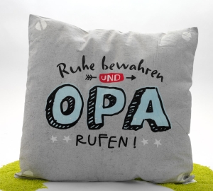 Kissen aus Baumwolle Opa