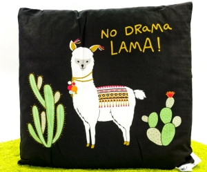 Kissen aus Baumwolle No Drama Lama