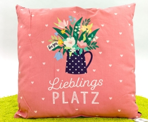 Kissen aus Baumwolle Garten Glück