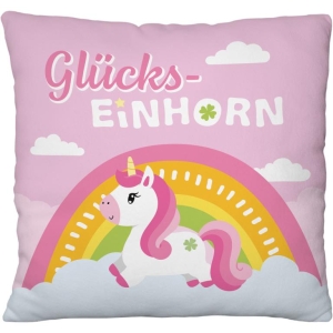 Kissen aus Plüsch Einhorn (Glücks-Einhorn)
