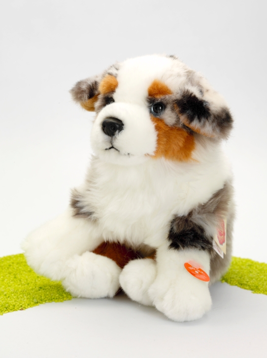 Plüschtier Welpe Australian Shephard sitzend 22cm