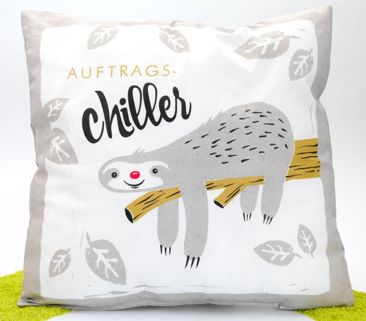 Kissen aus Baumwolle Auftragschiller (Faultier)