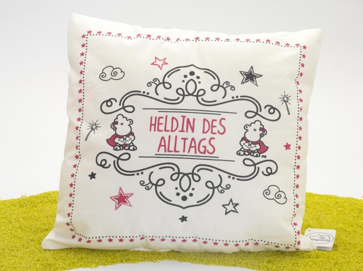 Kissen aus Baumwolle Heldin des Alltags