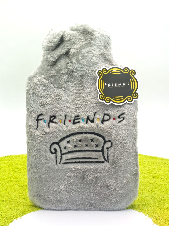Wärmflasche mit kuscheligem Überzug F.R.I.E.N.D.S