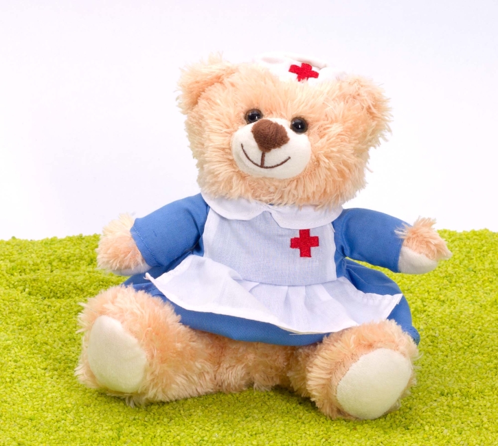 Plüschtier Teddybär Krankenschwester 17,5 cm