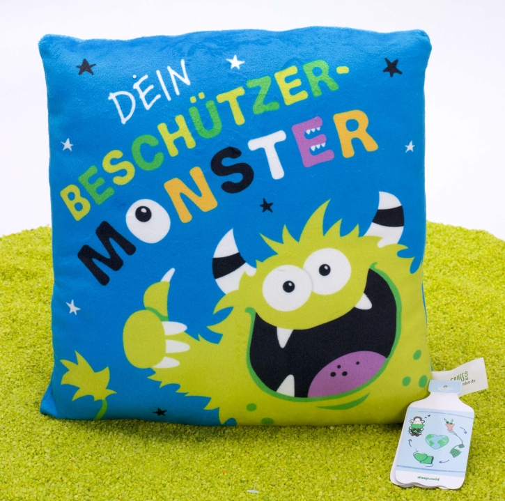 Kissen aus Plüsch Monster (Dein Beschützer-Monster)