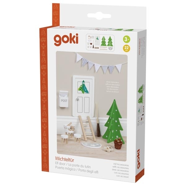 Wichteltür mit Accessoires (22 Teile)